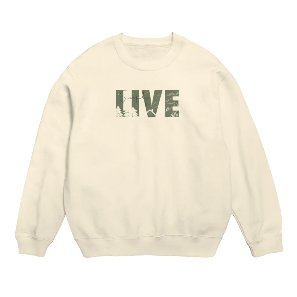 kiki25のシンプルに生きる Crew Neck Sweatshirt