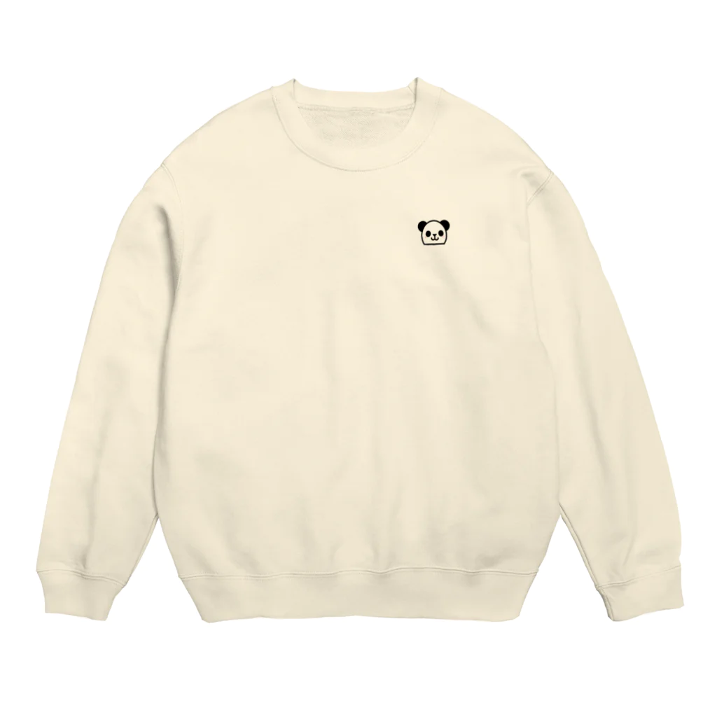 えいこせんせいの「にこにこパンダ」のくっきりにこにこパンダ Crew Neck Sweatshirt