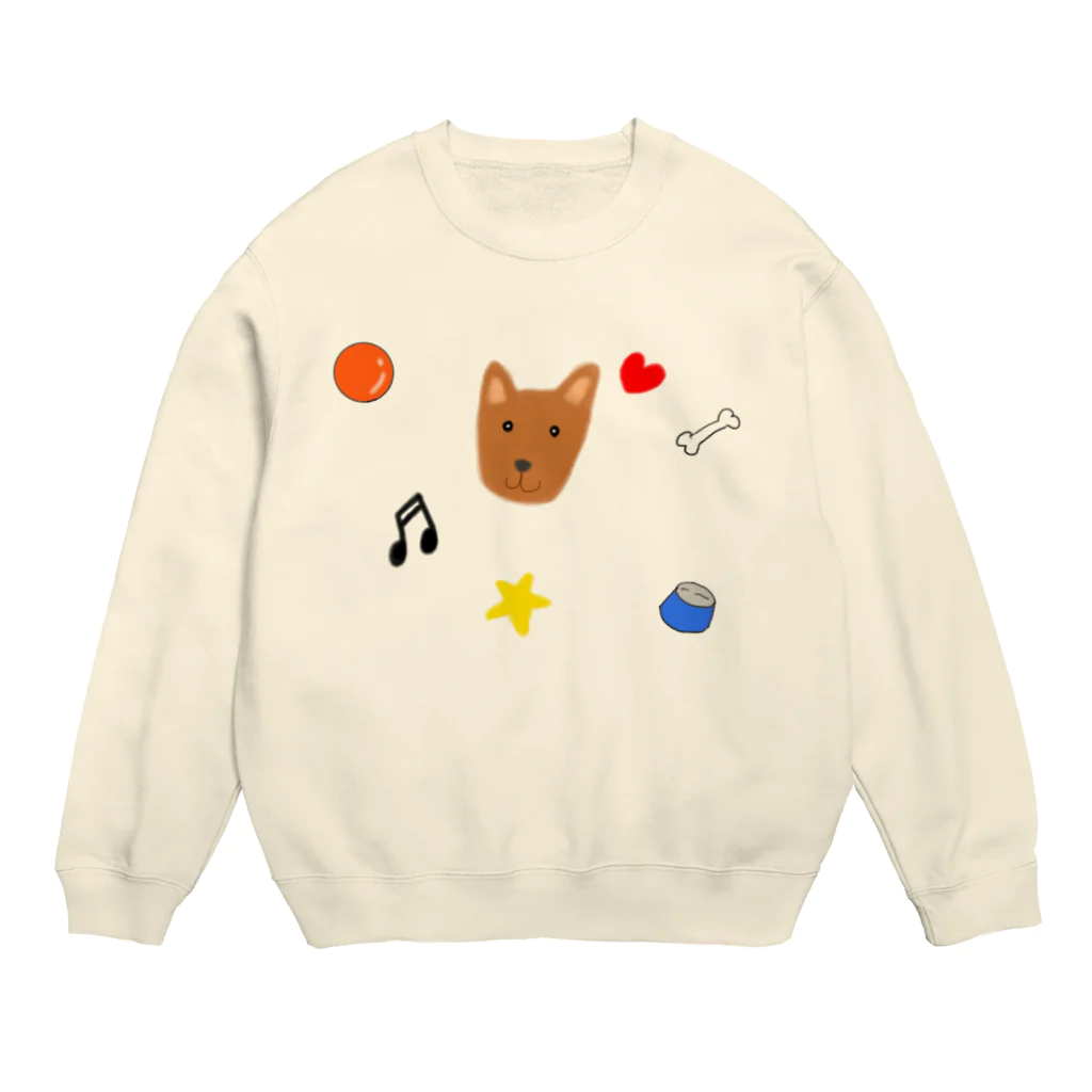 みけにゃんショップのHappy DOG LIFE♪ Crew Neck Sweatshirt