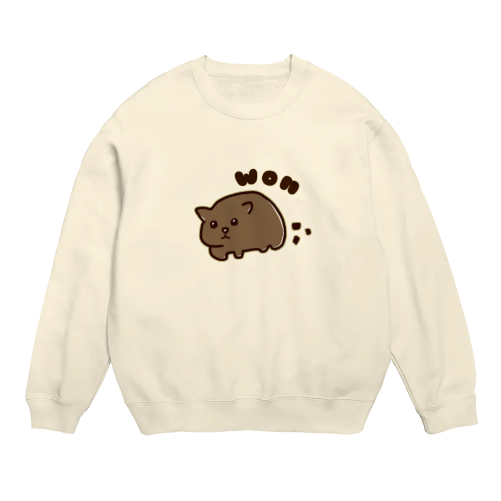 うちゅうじんのおみせのウォンバット！！ころころしかくうんちつき Crew Neck Sweatshirt