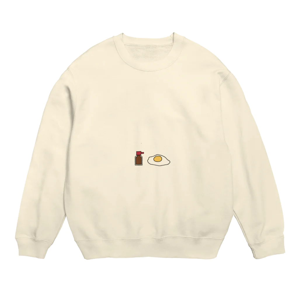 小谷ヨタの目玉焼きには醤油 Crew Neck Sweatshirt