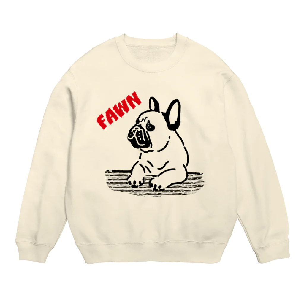 ヌイグルミ制作室ビアンカのフレブル　フォーンさん Crew Neck Sweatshirt