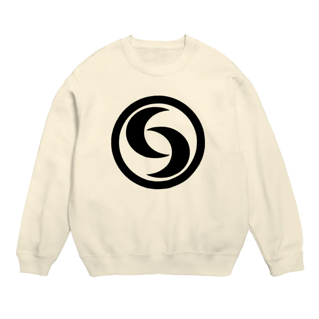 QUQU_WORKSのナクワチ ホピ族 ブラック Crew Neck Sweatshirt