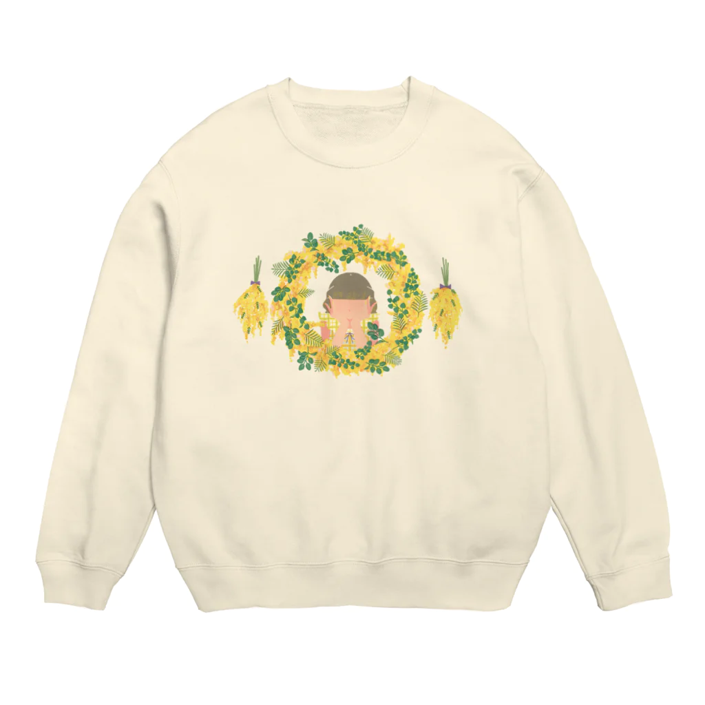 背骨のミモザ Crew Neck Sweatshirt