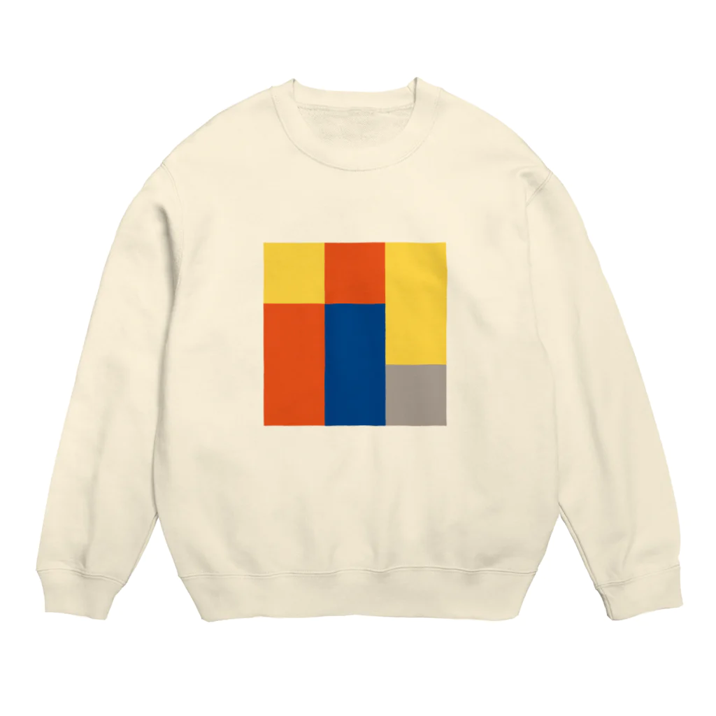 3×3 のドット絵の牛丼と味噌汁 - 3×3 のドット絵 Crew Neck Sweatshirt