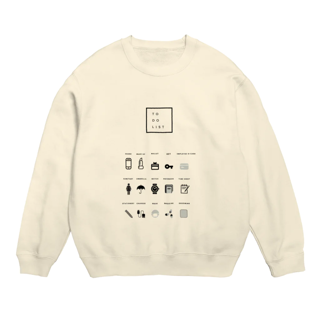 ごまのTO DO LIST Crew Neck Sweatshirt