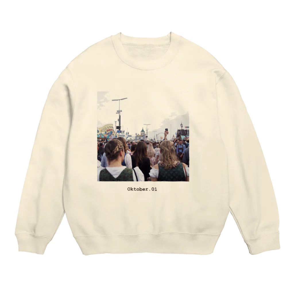 旅するTシャツ。のOktober.01/Munich，Germany Crew Neck Sweatshirt