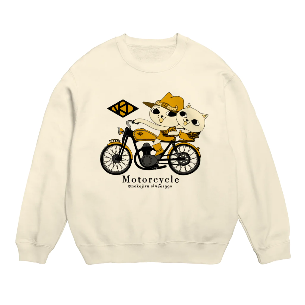 ねこぢるショップのモーターサイクル(スウェット) Crew Neck Sweatshirt