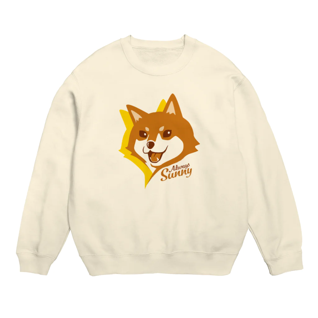 kocoon（コクーン）の陽気な笑顔の柴犬 Crew Neck Sweatshirt