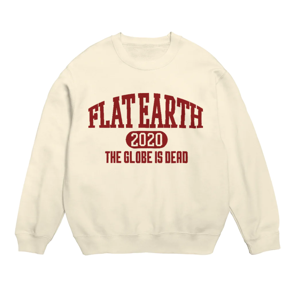 Mappila SHOPのカレッジ風［ネバダカラー］　フラットアース　FLATEARTH Crew Neck Sweatshirt