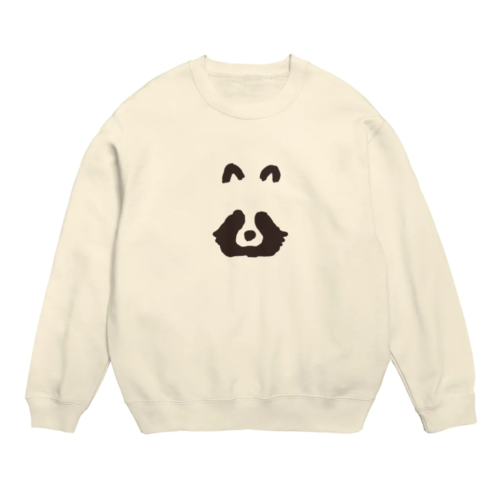 パンタグラフのたぬきが化けてる Crew Neck Sweatshirt