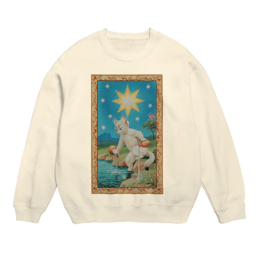 Lucienの猫 Crew Neck Sweatshirt