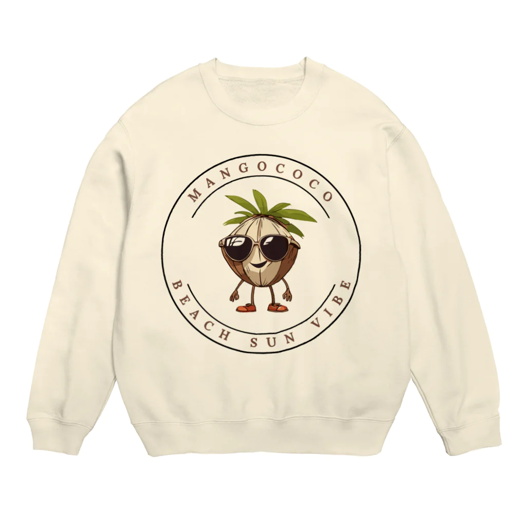 Mangococoの【開店限定価格】ココナッツキャラアイテム Crew Neck Sweatshirt