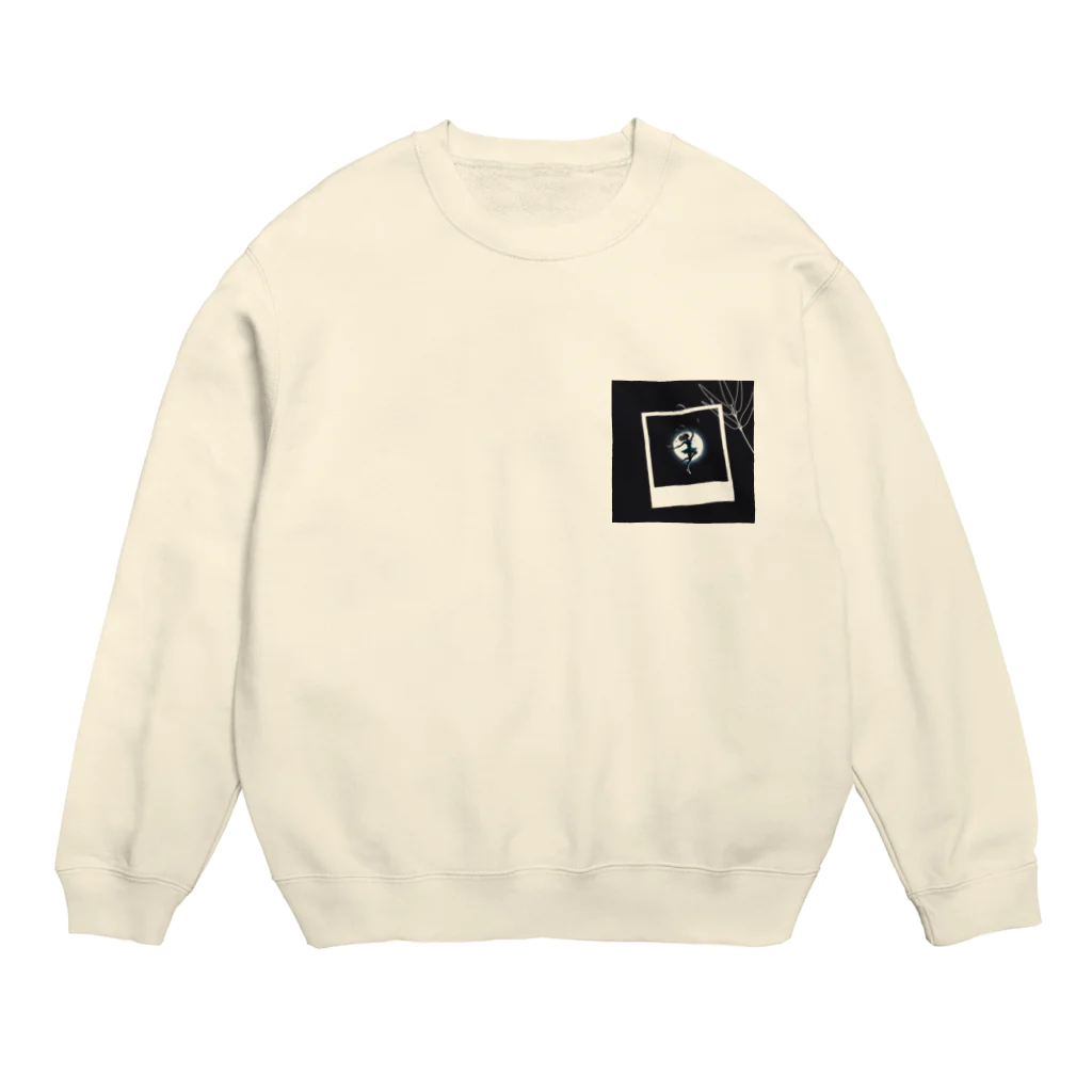 aoimocoのラブあんどピースで生きる子　photo Crew Neck Sweatshirt