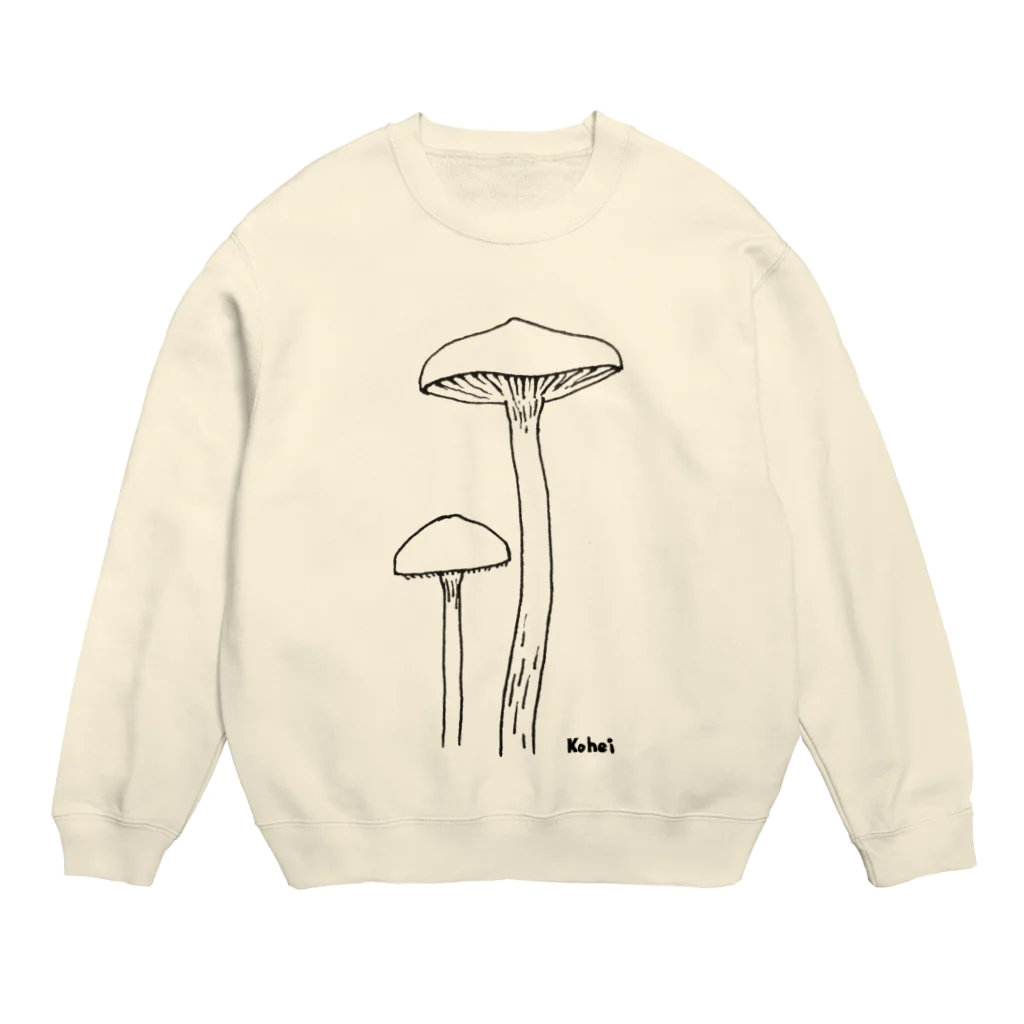 服は汚すもののきのこ Crew Neck Sweatshirt