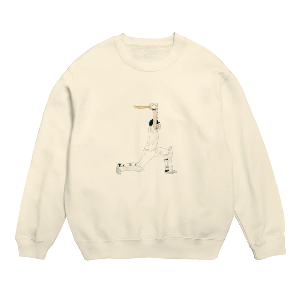 kawa_villagecricketのNo run! Crew Neck Sweatshirt