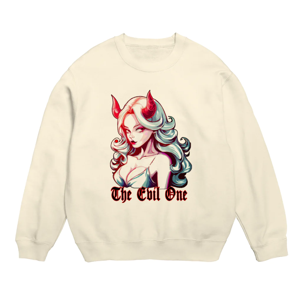 islandmoon13のthe Evil One　美しき悪魔 Crew Neck Sweatshirt