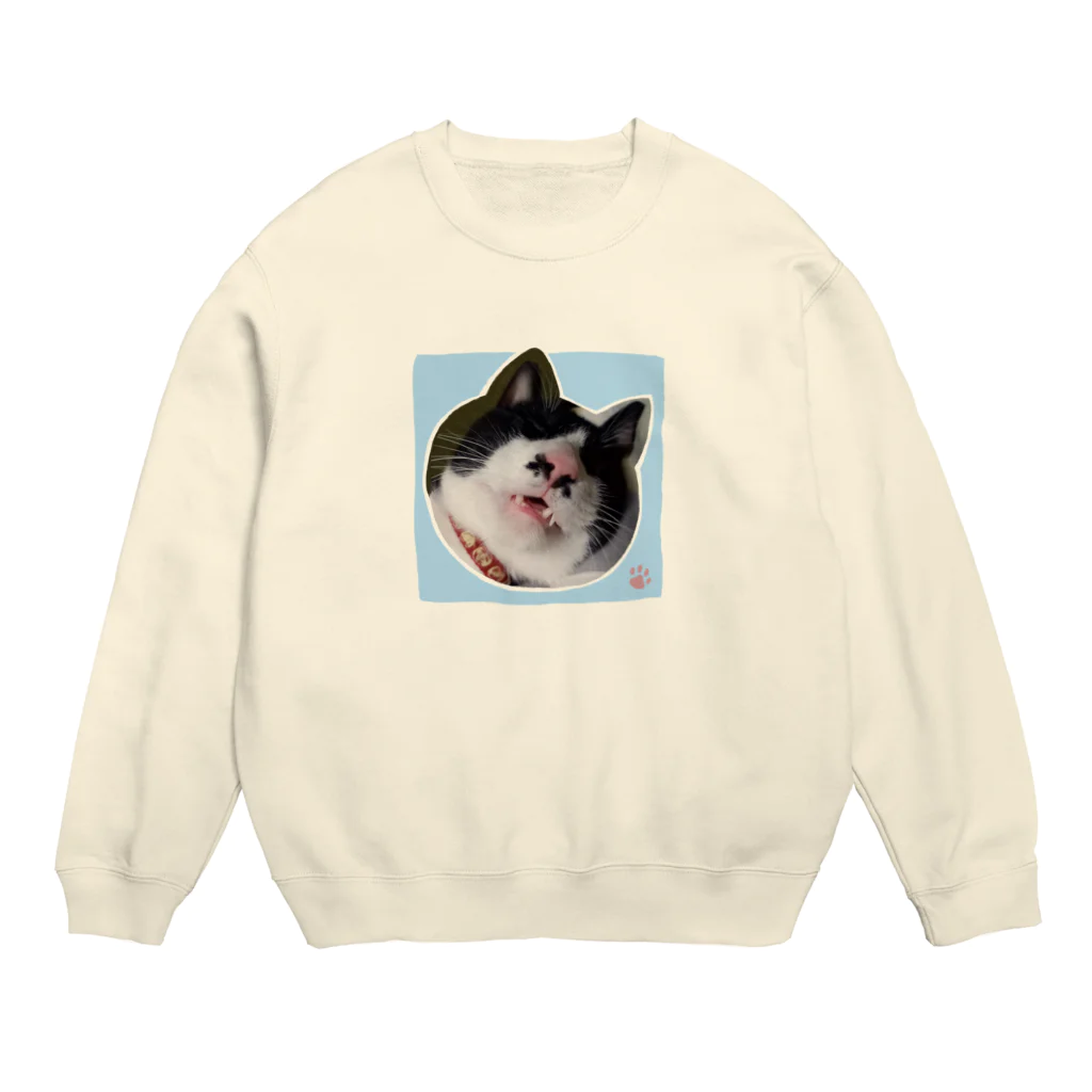 木ノ下商店の眠りこけた猫。 Crew Neck Sweatshirt