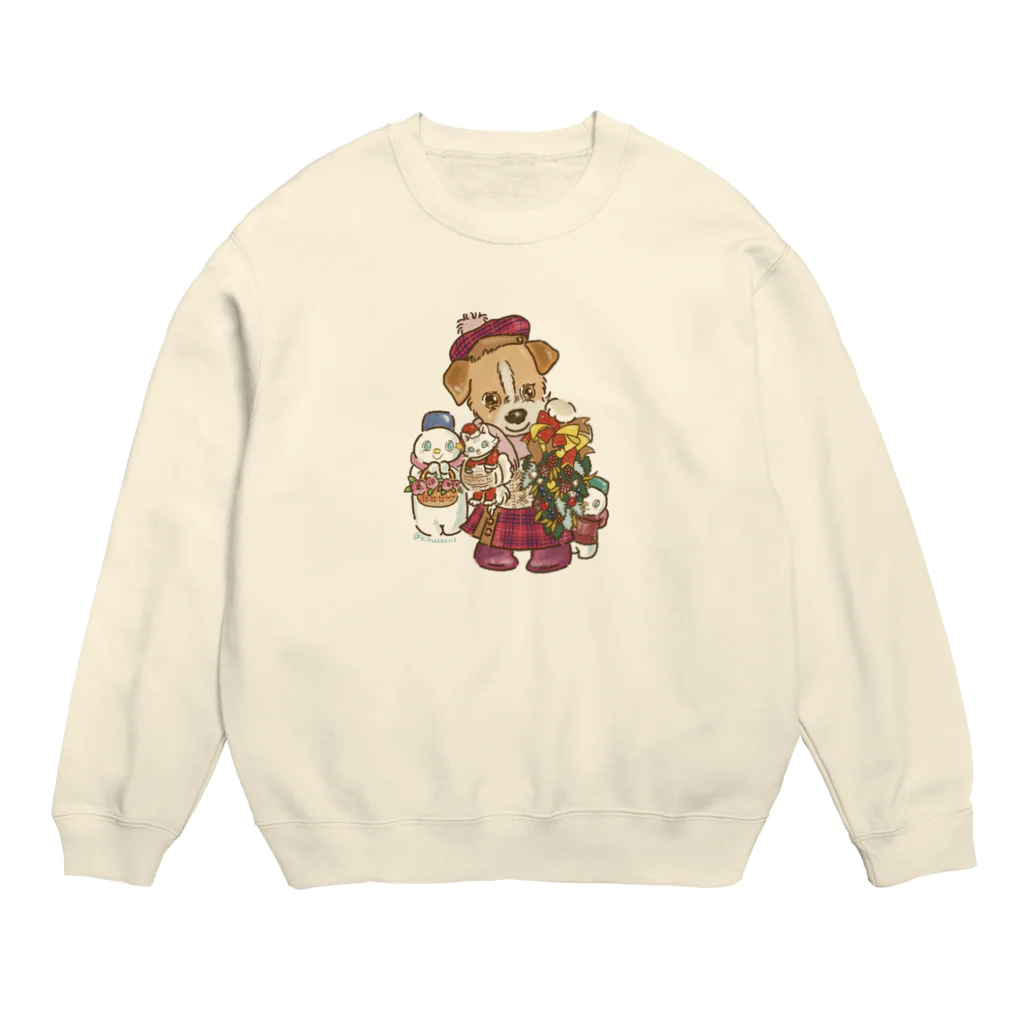 猫のきぬくんのお店のハニーちゃん　クリスマスツアー Crew Neck Sweatshirt