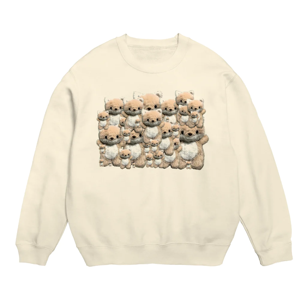 ぽせよこたのきつねのぬいぐるみ コンちゃん Crew Neck Sweatshirt