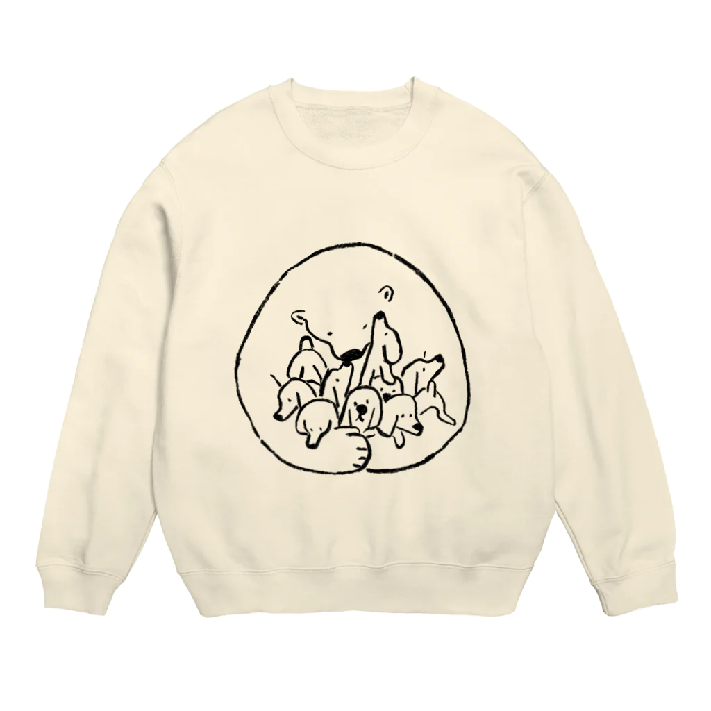 Satoshi OTAのだれも置いてかない（黒） Crew Neck Sweatshirt