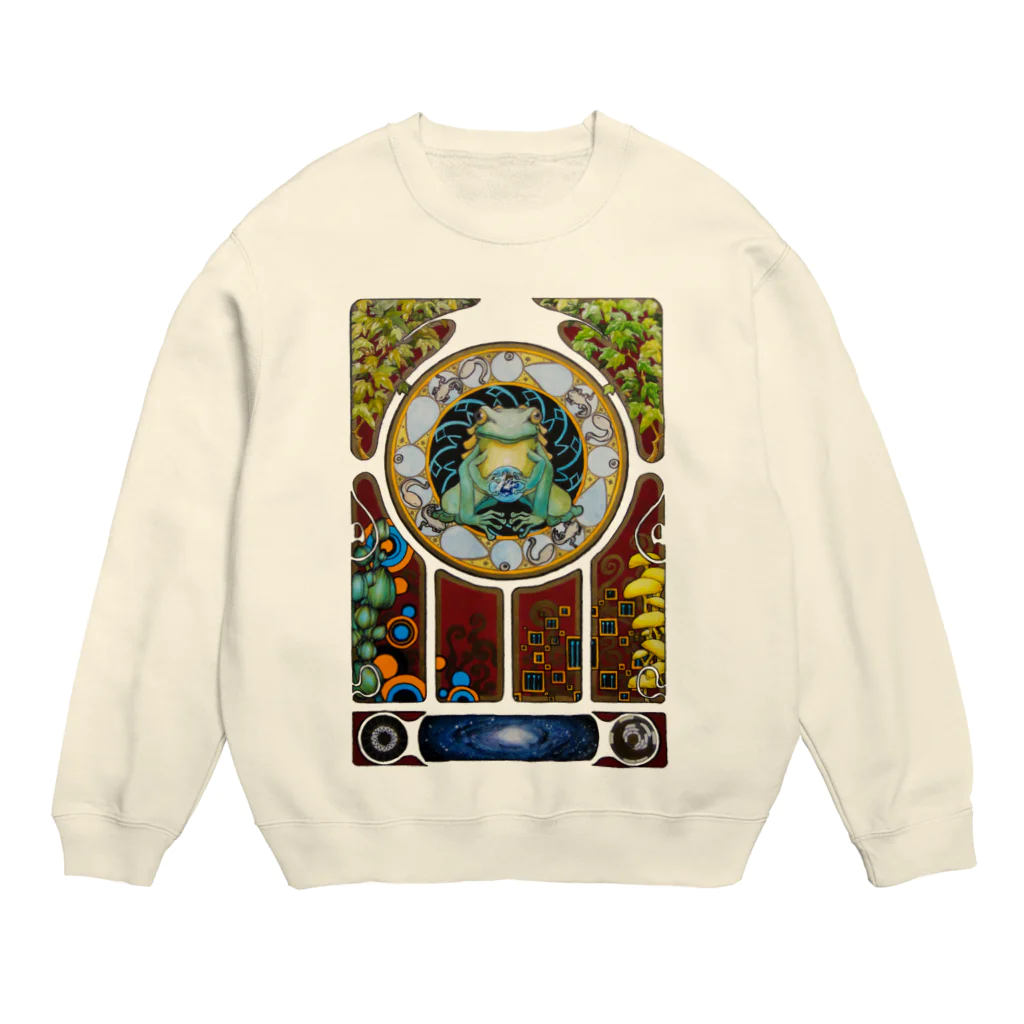 引田玲雄 / Reo Hikitaの繰り還る生命循環(背景抜き) Crew Neck Sweatshirt