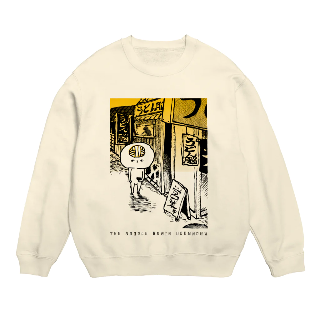 OKP26shopの昭和のうどん脳 Crew Neck Sweatshirt