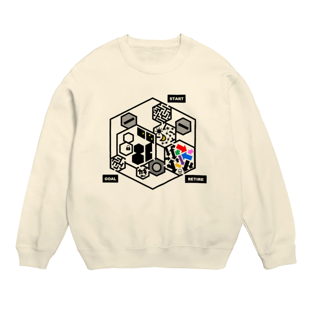 OGchanの六角迷路 Crew Neck Sweatshirt