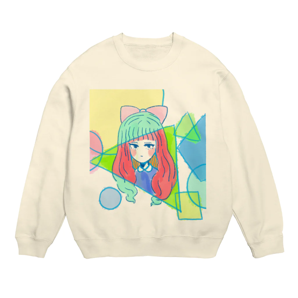 Grgr（ぐれごり）の目つきはわるめ-sukesu case Crew Neck Sweatshirt