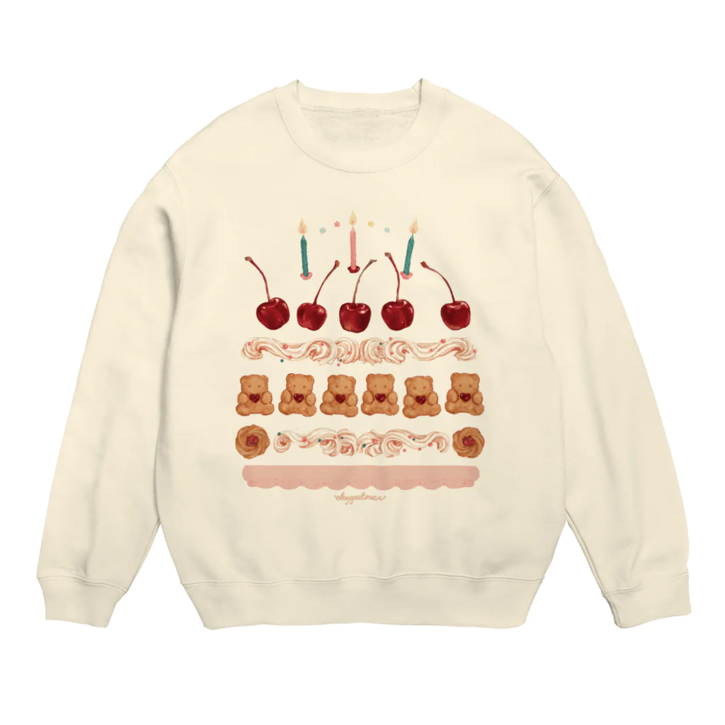 okappaloverのcake Crew Neck Sweatshirt