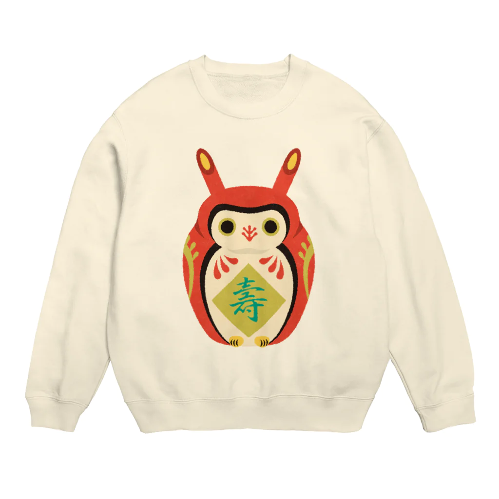 gangの赤みみずく Crew Neck Sweatshirt