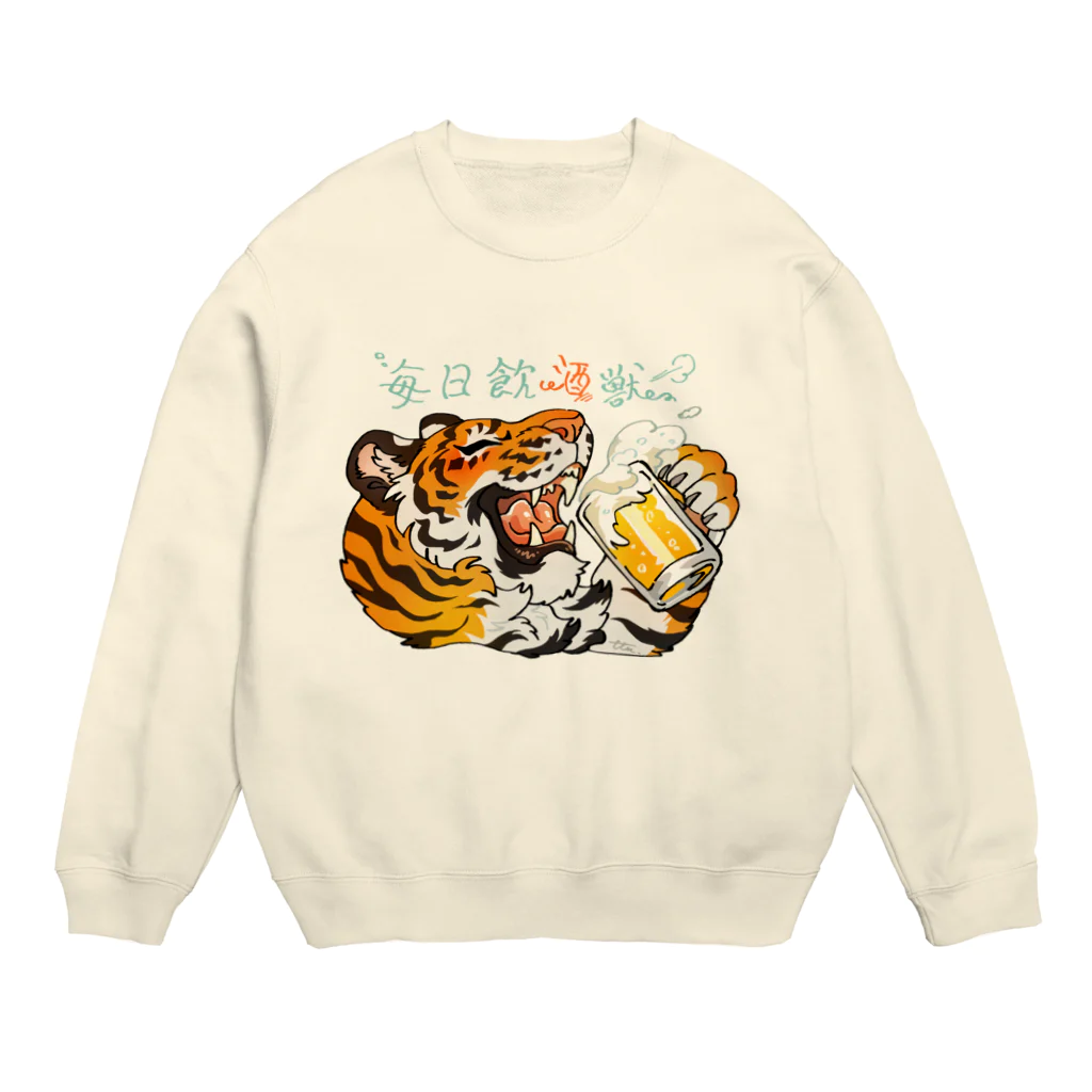 タタナ幻獣館の毎日飲酒獣 Crew Neck Sweatshirt