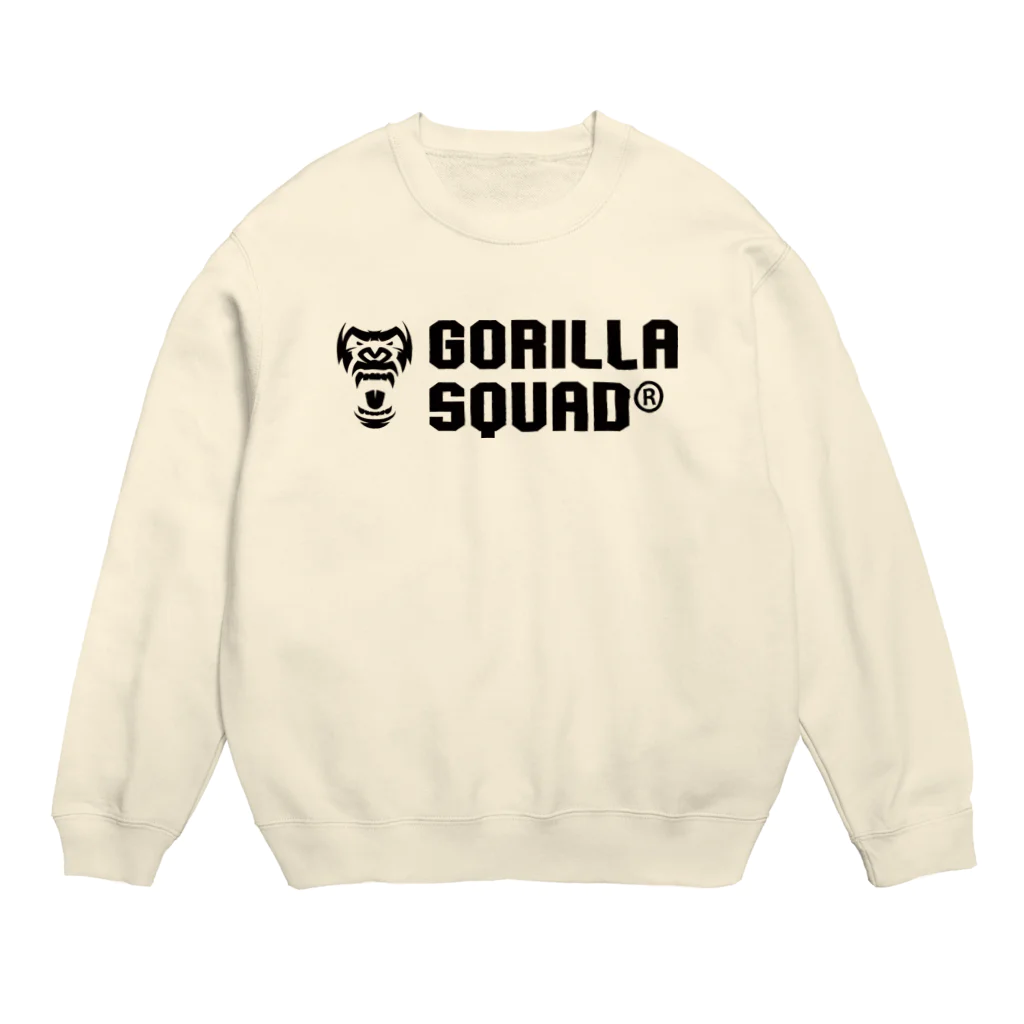 GORILLA SQUAD 公式ノベルティショップのGORILLA SQUAD ロゴ黒 スウェット