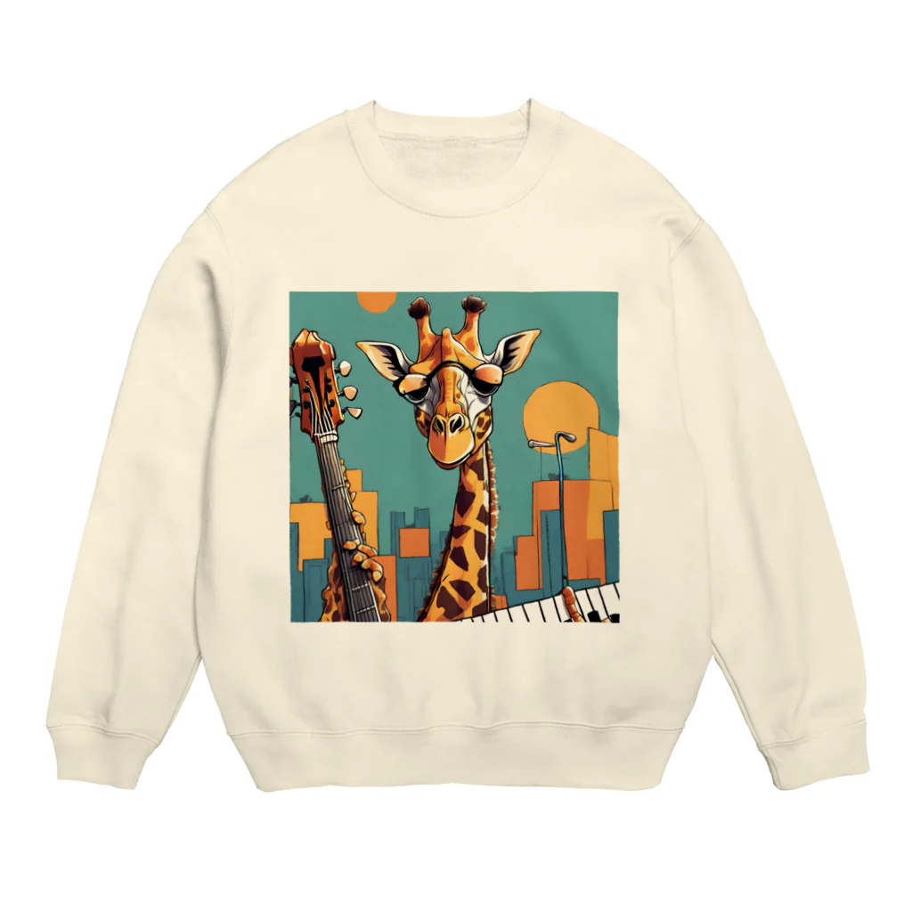 shigeグッズ工房のジャズジラフ Crew Neck Sweatshirt