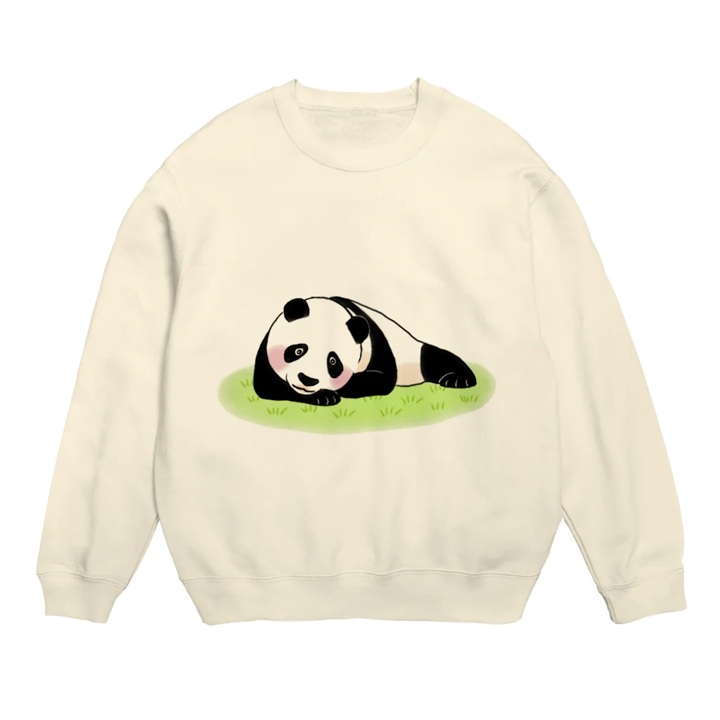 Atelier-Queueのゆるパンダ（寂しいなぁ） Crew Neck Sweatshirt