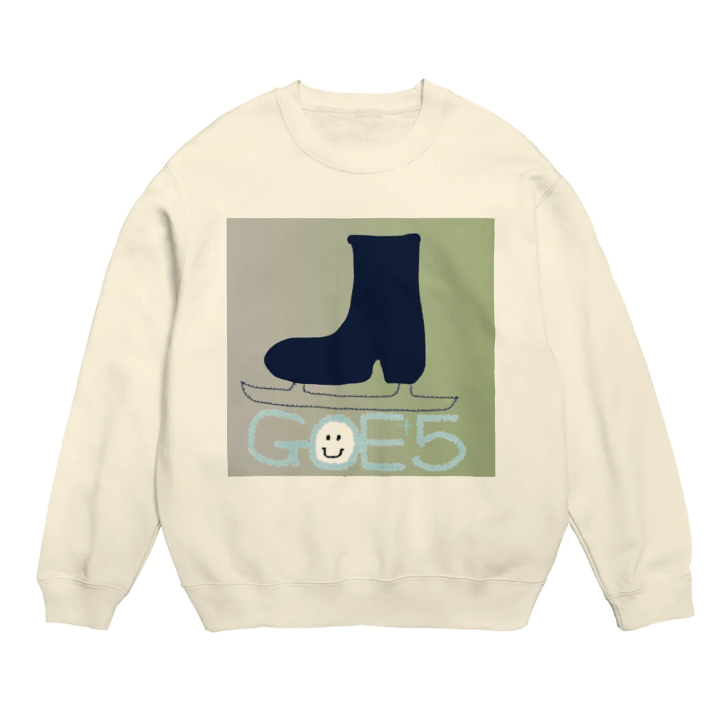 chyumonの黒フィギュアスケート靴GOE+5 Crew Neck Sweatshirt