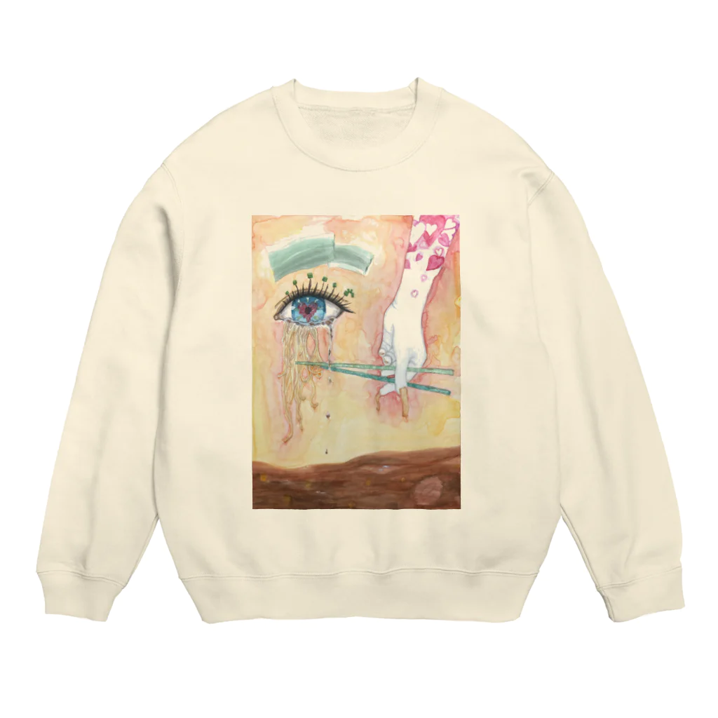 🐶シュナといろいろ🎨のラーメン大好き人間 Crew Neck Sweatshirt