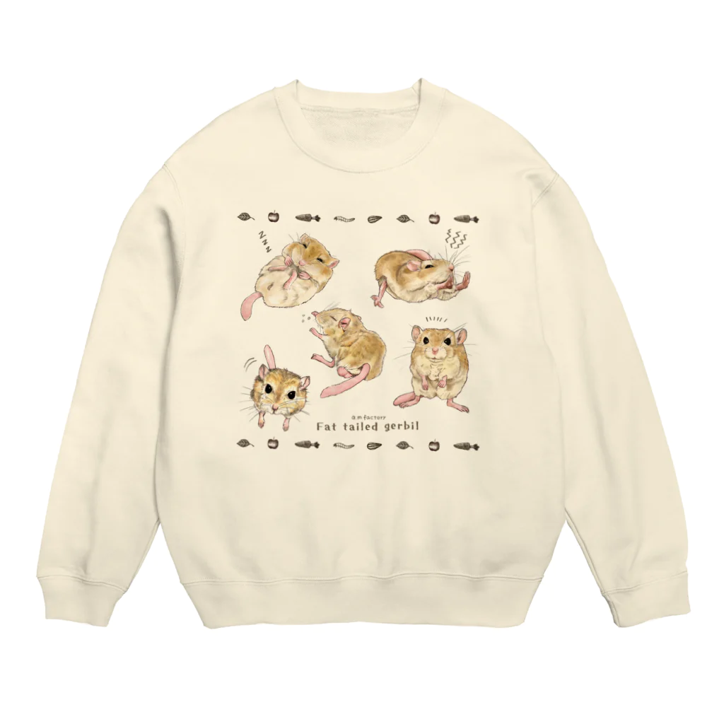 a.m　factoryのマカロニマウス Crew Neck Sweatshirt