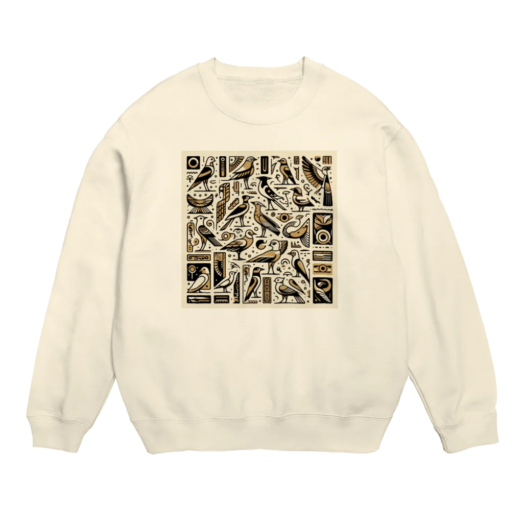 ok13のエジプト鳥④ Crew Neck Sweatshirt