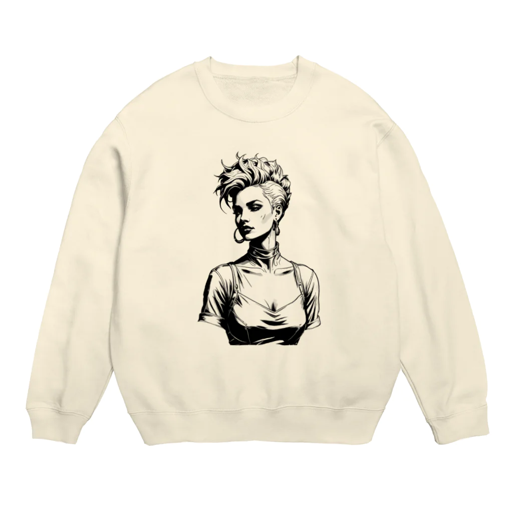 Hawk_portのCool the Punk Crew Neck Sweatshirt