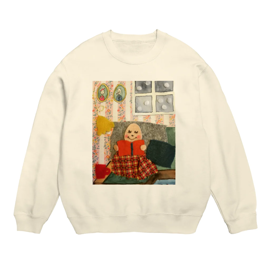 Hasen_WerkstätteのBücherwurm Crew Neck Sweatshirt