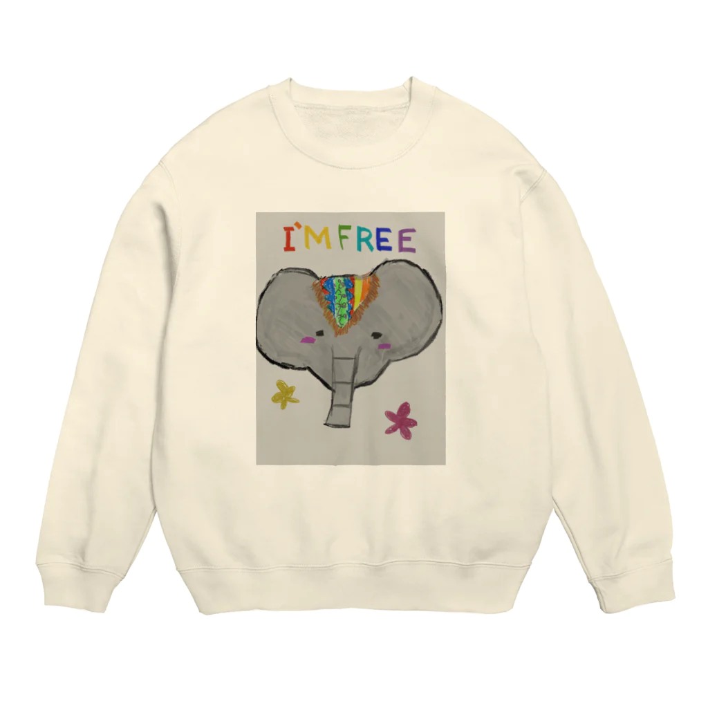 はんなのフリーなパオーン Crew Neck Sweatshirt