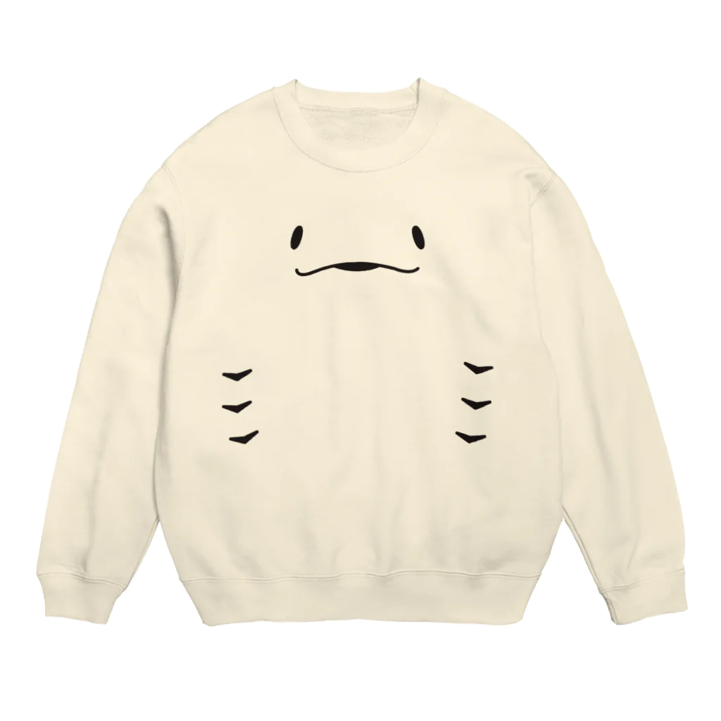 GOODNIGHT ROCKSTARのにっこりエイ【淡色用】 Crew Neck Sweatshirt