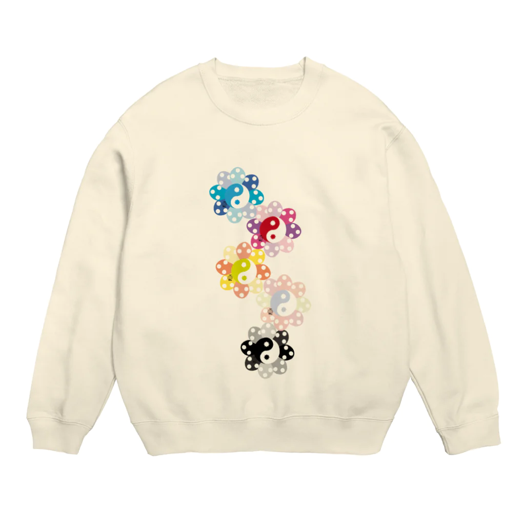 お祝かき_希望世(kimiyo)のtaichi flowers Crew Neck Sweatshirt
