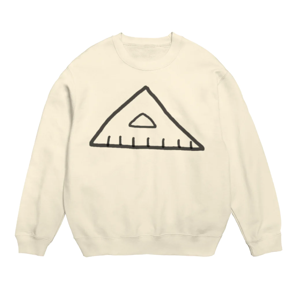 サブカルアイドルパーティーの三角定規 オフホワイト Crew Neck Sweatshirt