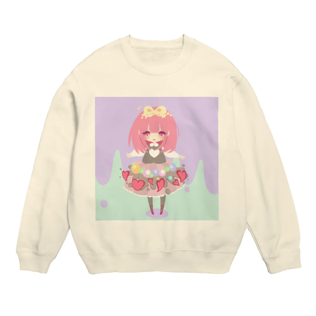 かどべや。のはーとのおひめさま Crew Neck Sweatshirt