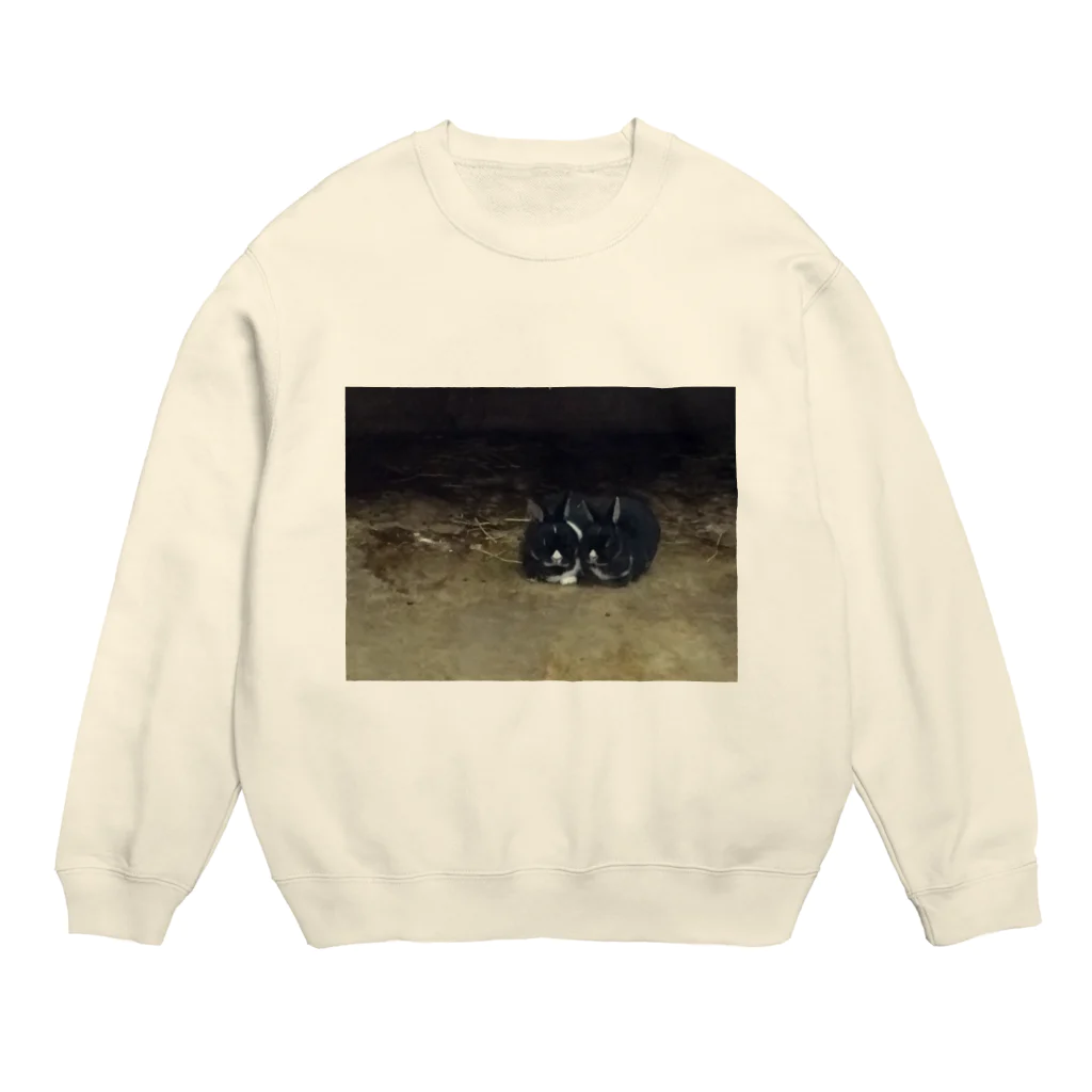 mtpurofeの寄り添いうさぎ Crew Neck Sweatshirt