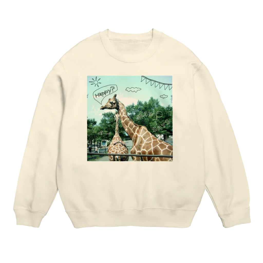 rokugatsunoumiのキリンのスローデイズ Crew Neck Sweatshirt