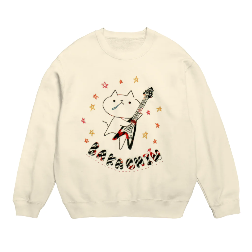 asameのろっくばかちんねこちゃん Crew Neck Sweatshirt