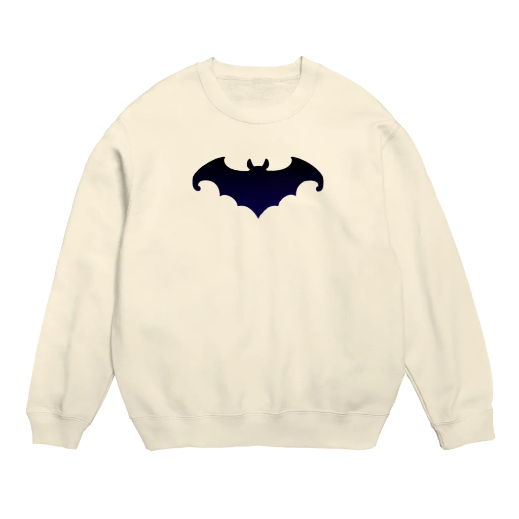 ツバメ堂のコウモリ Crew Neck Sweatshirt